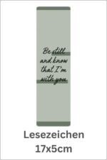 Be still and know