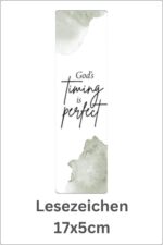 God's timing is perfect
